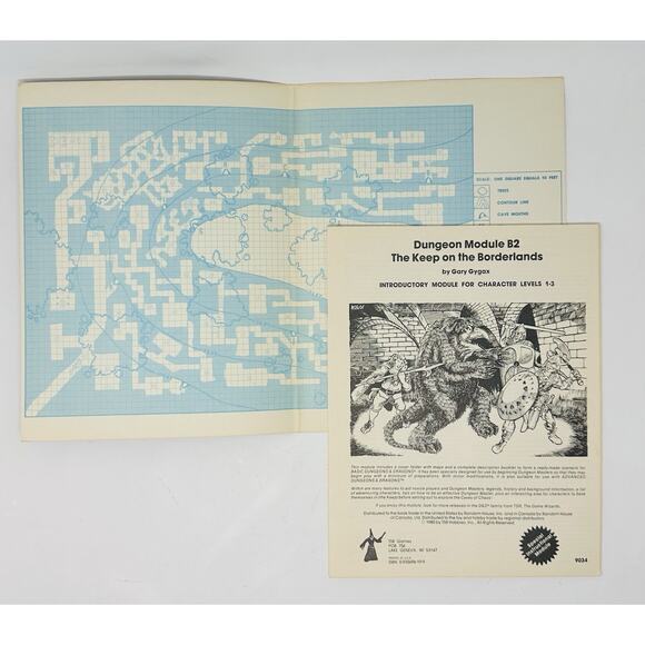 The Keep On The Borderlands 1st Print 1979 TSR Dungeons & Dragon B2 Module 9034 - Picture 3 of 10